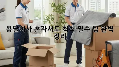 용달이사, 혼자서도 척척! 필수 팁 완벽 정리